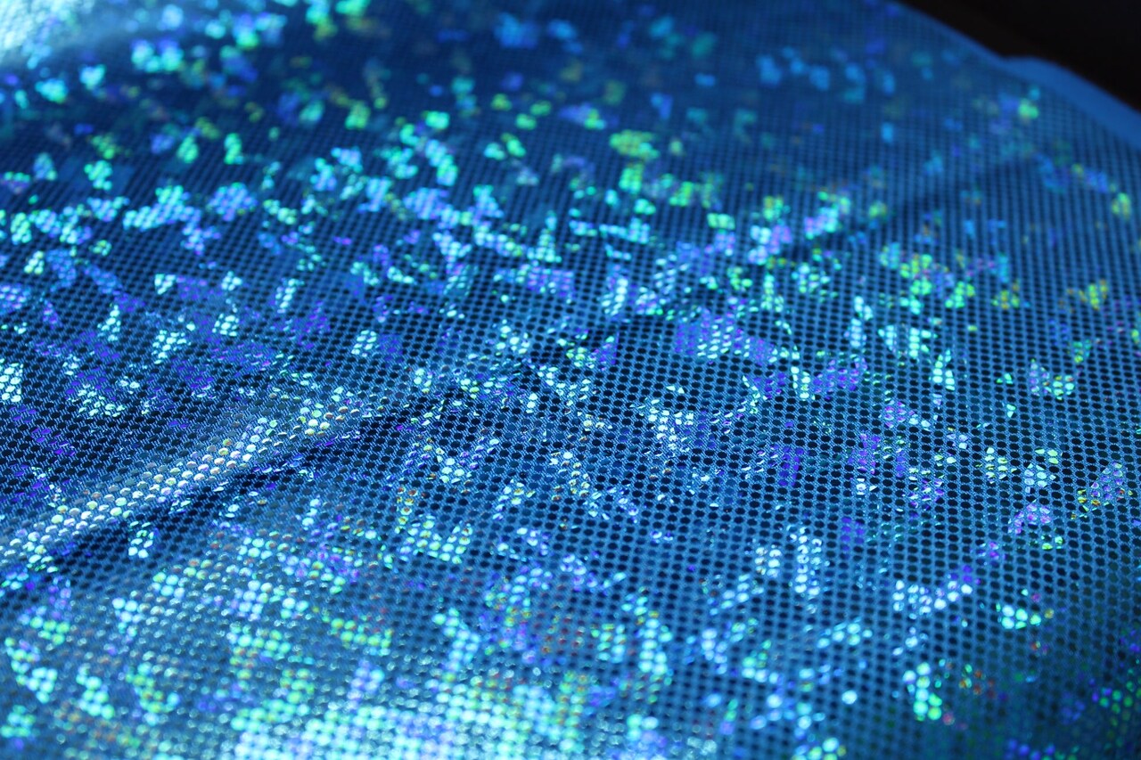 1 Yard Shattered Glass Spandex Fabric for Costumes Dancewear Leggings Activewear Projects (58"/60" )Inches Wide